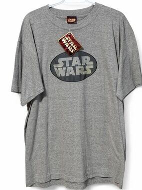 Star Wars grey cotton t-shirt vintage large